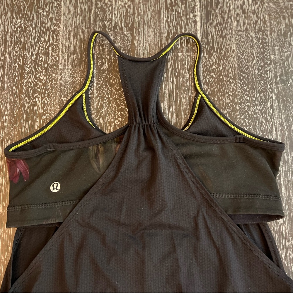 Lululemon No Limits Tank in Black/Midnight Iris Multi - Picture 2 of 5